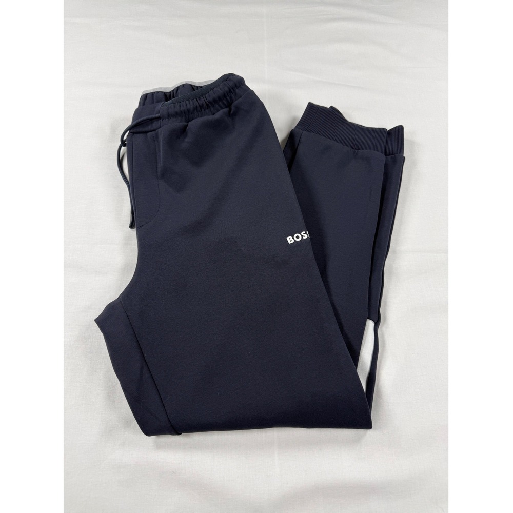 Hugo Boss Green Label Athleisure Sweatpants Mens Navy Blue Jogger Pants Size M